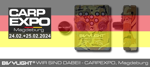 Bivylight IST MIT DABEI! – Auf der grten Karpfenmesse in Deutschland - CARP EXPO (DE) 24.- 25.02.2024.